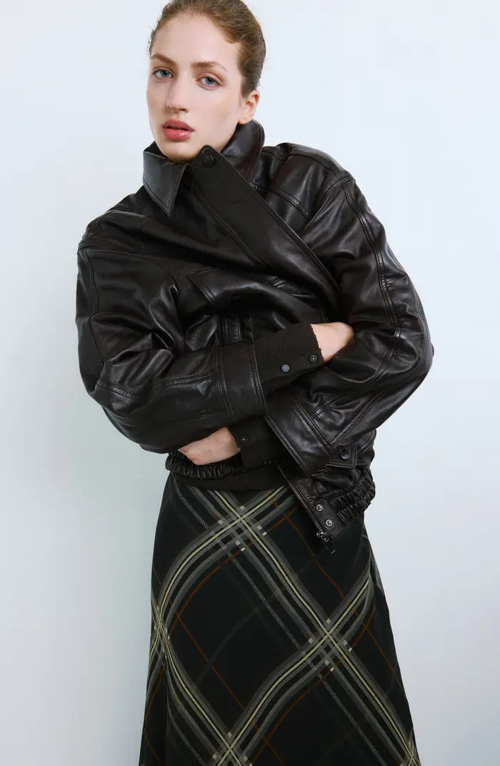 London Oversize Leather Jacket | Nordstrom