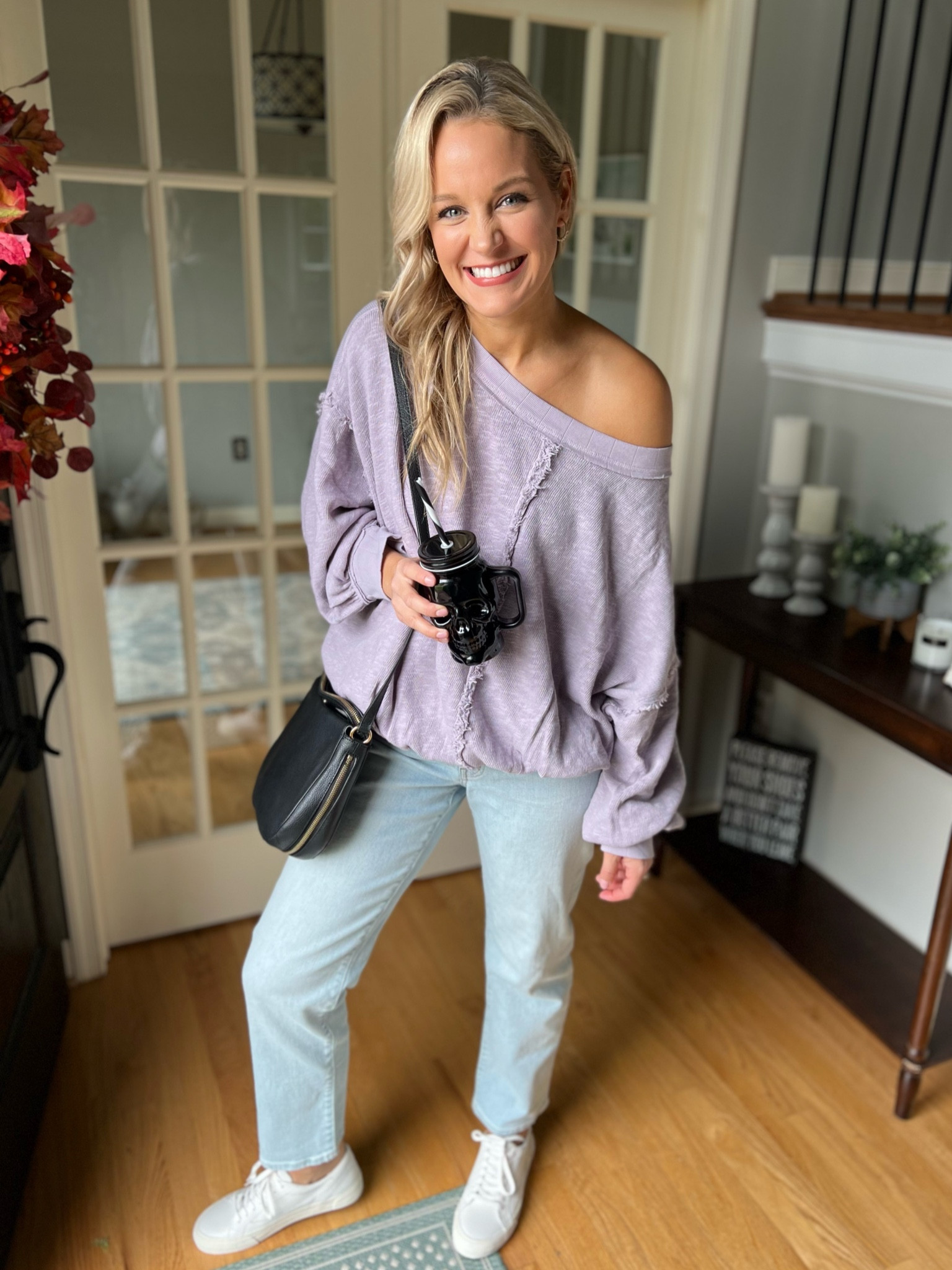 Wearing a small in sweater! Jeans fit tts 

#LTKSeasonal #LTKunder100 #LTKU