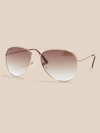 Metal Aviator Sunglasses | Banana Republic Factory