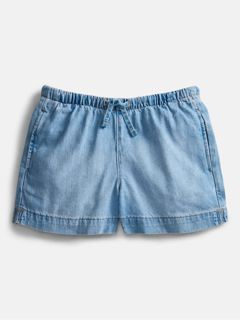 Weekend Academy Girls Pull-On Jean Shorts, Sizes 4-18 - Walmart.com | Walmart (US)
