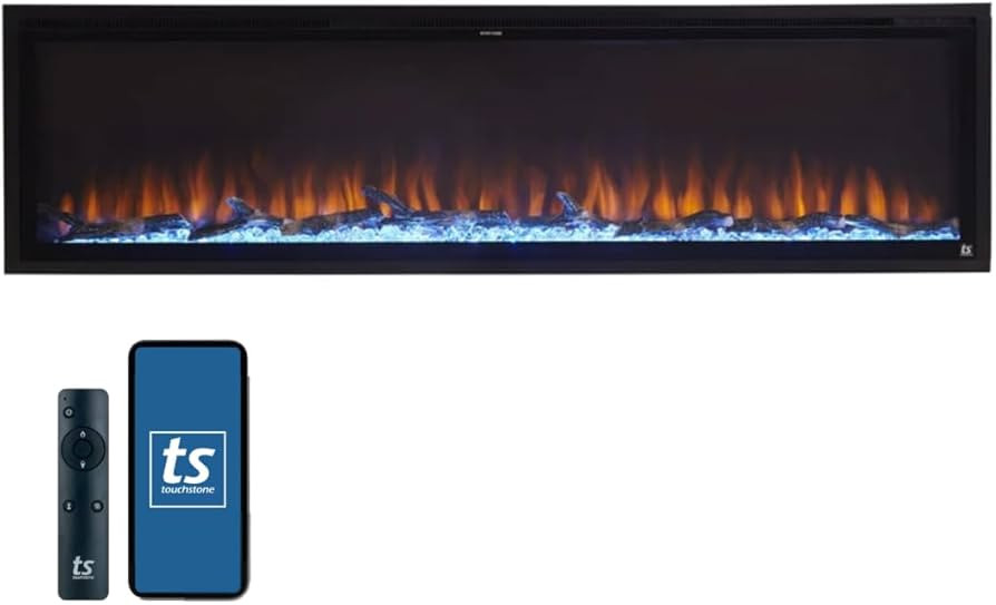 Touchstone Sideline Elite Smart 72” WiFi-Enabled Electric Fireplace - 80038 - in-Wall Recessed ... | Amazon (US)