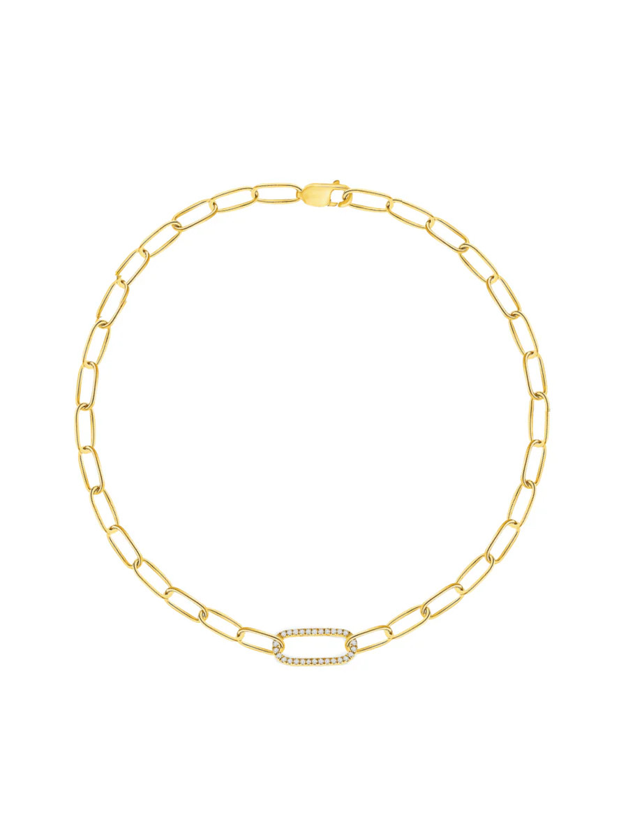 Lisa Single Link Bracelet 14K | leMel