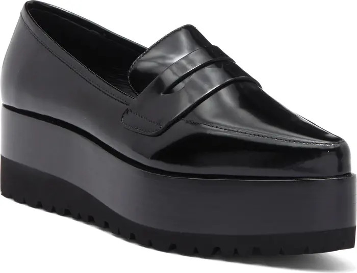 Jeffrey Campbell Suite You Pointed Toe Platform Wedge Penny Loafer (Women) | Nordstrom | Nordstrom