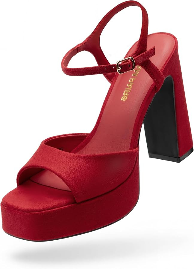 DREAM PAIRS Platform High Heels for Women | Amazon (US)