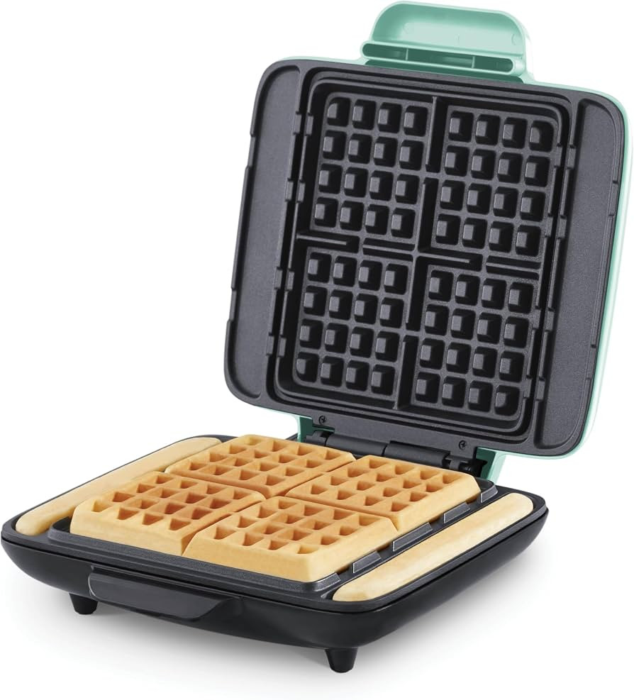 Dash Deluxe No-Drip Waffle Iron Maker Machine 1200W + Hash Browns, or Any Breakfast, Lunch, & Sna... | Amazon (US)