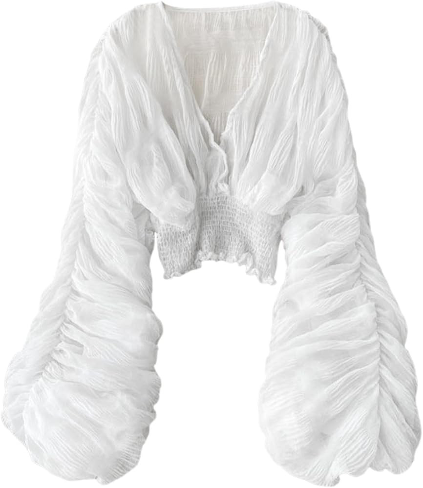 Generisch 2026-Oberteile mit Glocken\u00e4rmeln f\u00fcr Damen Elegante Oberteile f\u00fcr den Ab... | Amazon (DE)