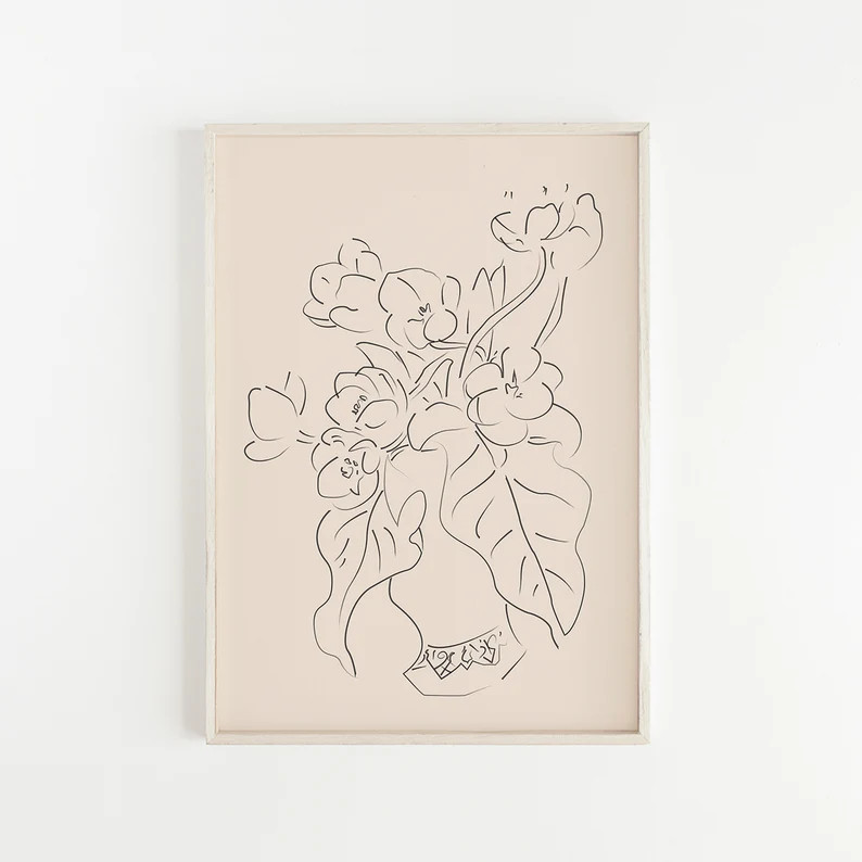 MATISSE Art Vase of Flowers  Henri Matisse Florals  Abstract | Etsy Greece | Etsy (UK)