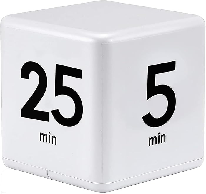 Cube Timer, Gravity Sensor Flip Timer for Study, Work, Game, Task, Kitchen, Kids, ADHD, Productiv... | Amazon (US)