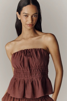 The Somerset Strapless Blouse | Anthropologie (US)