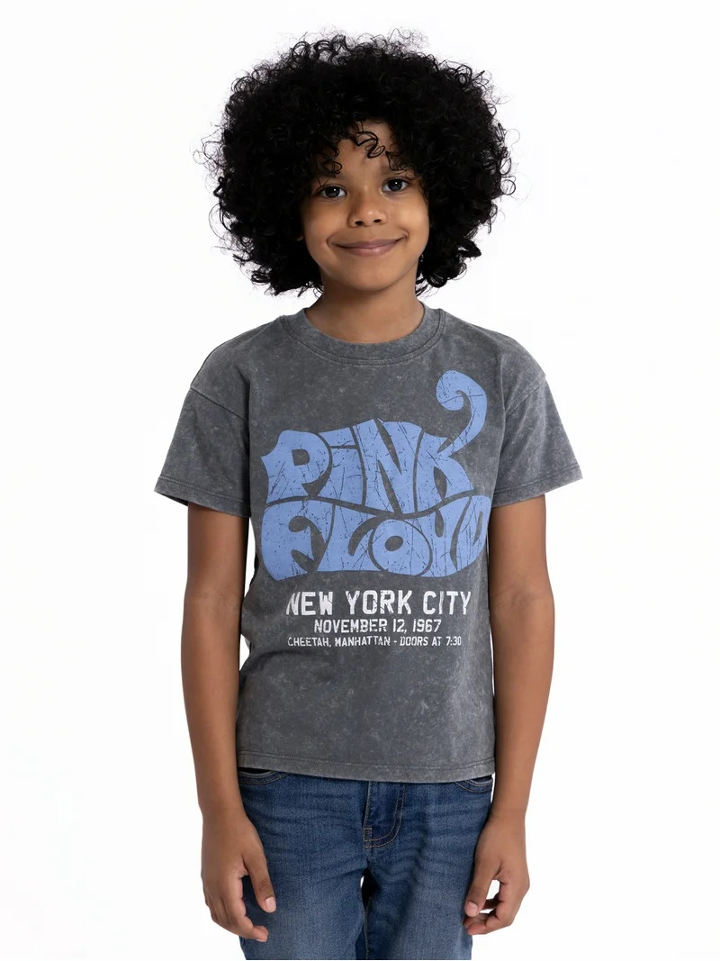 Pink Floyd Toddler Short Sleeve Crewneck Tee, Sizes 12M-5T | Walmart (US)