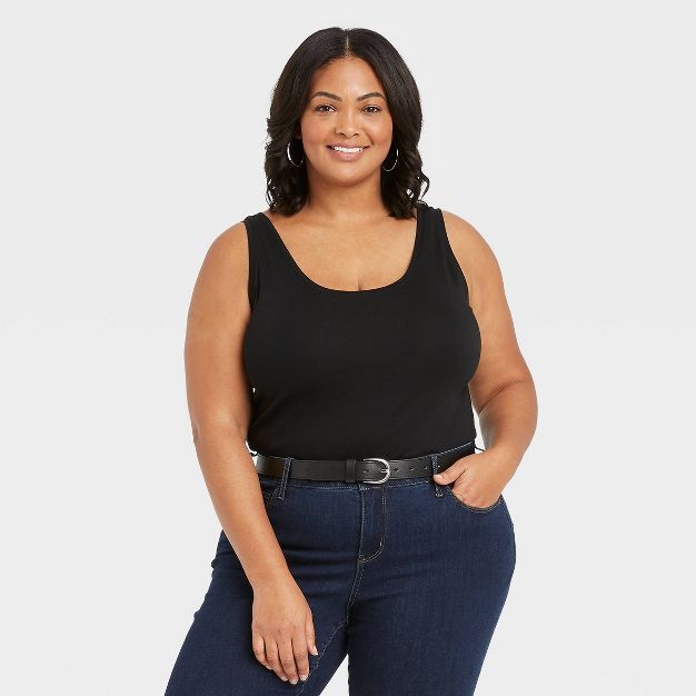 Women's Plus Size Slim Fit Tank Top - Ava & Viv™ | Target