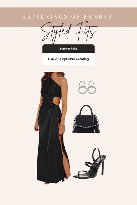 Black Tie Wedding Guest Styled Outfit 

#LTKunder100 #LTKwedding #LTKstyletip