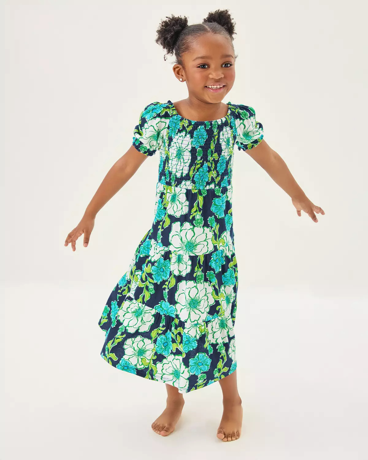 Girls Mini Jilly Sleeved Midi Dress | Lilly Pulitzer