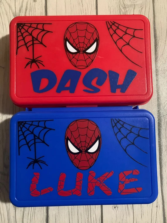 Spiderman/super Hero Personalized Pencil Box - Etsy | Etsy (US)
