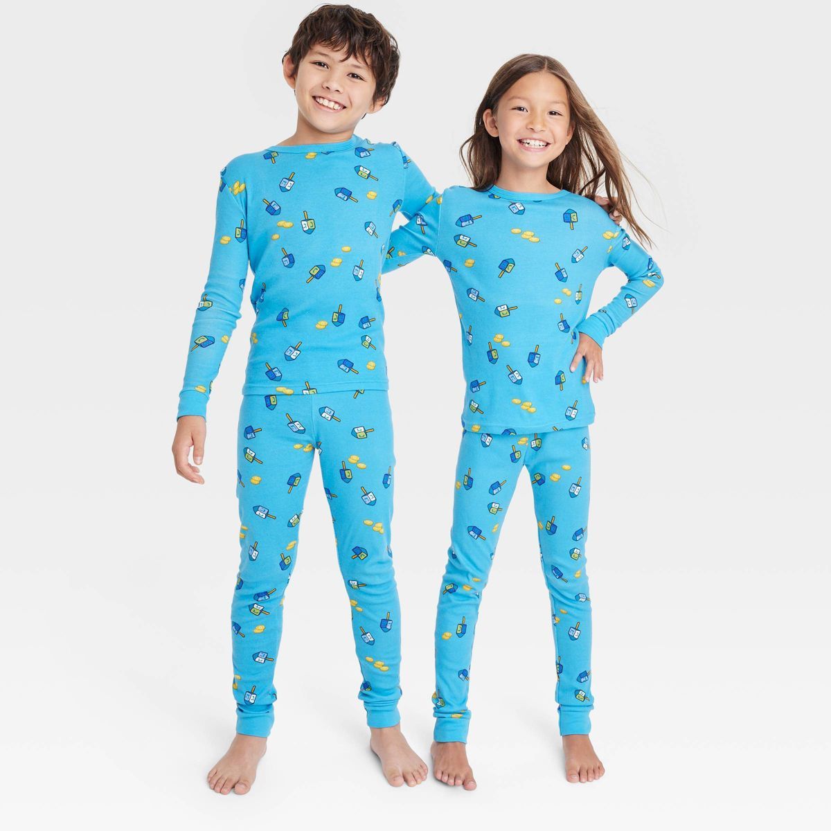 Kids' Hanukkah Matching Family Pajama Set - Wondershop™ Blue | Target