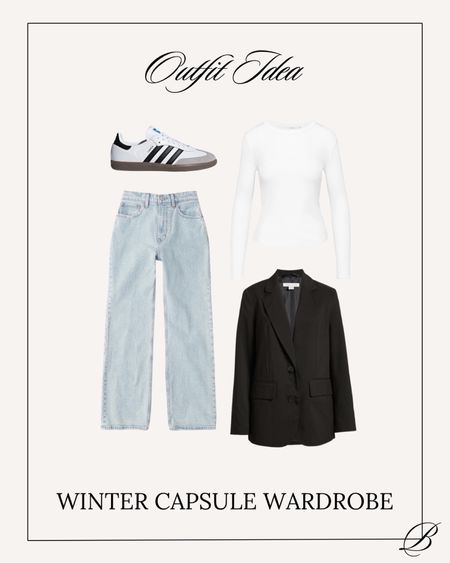 outfit idea from my winter capsule! to see my full winter capsule & each item styled head to my profile, then tap the winter capsule collection 