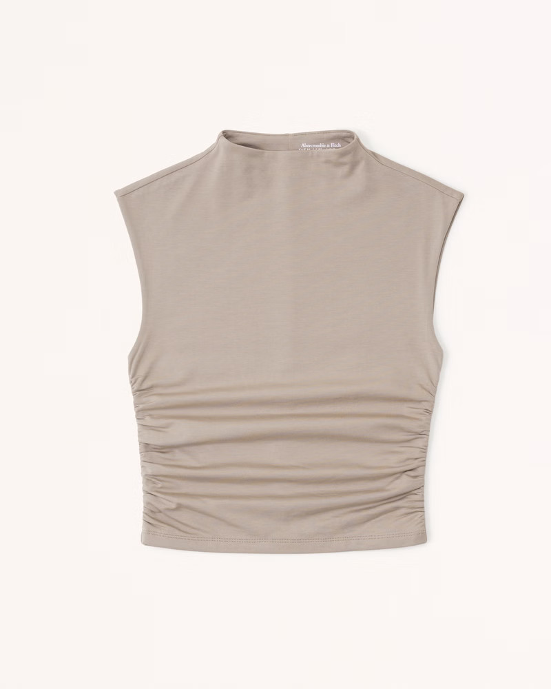 Ruched Shell Top | Abercrombie & Fitch (US)