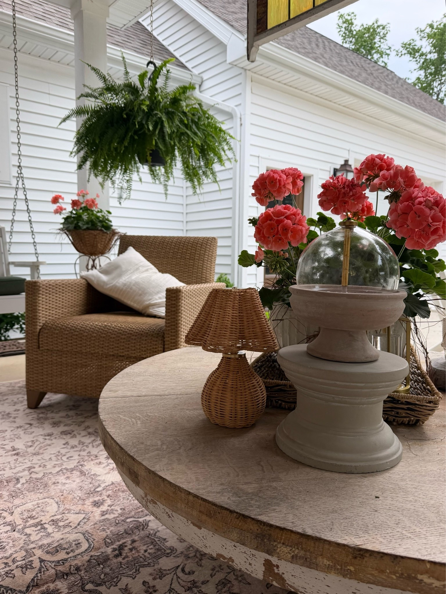 Our Grandin Road Montville Wicker Outdoor Loveseat is on an amazing sale! This is how we currently have our front patio styled for Summer.

#LTKSeasonal #LTKHome #LTKSaleAlert