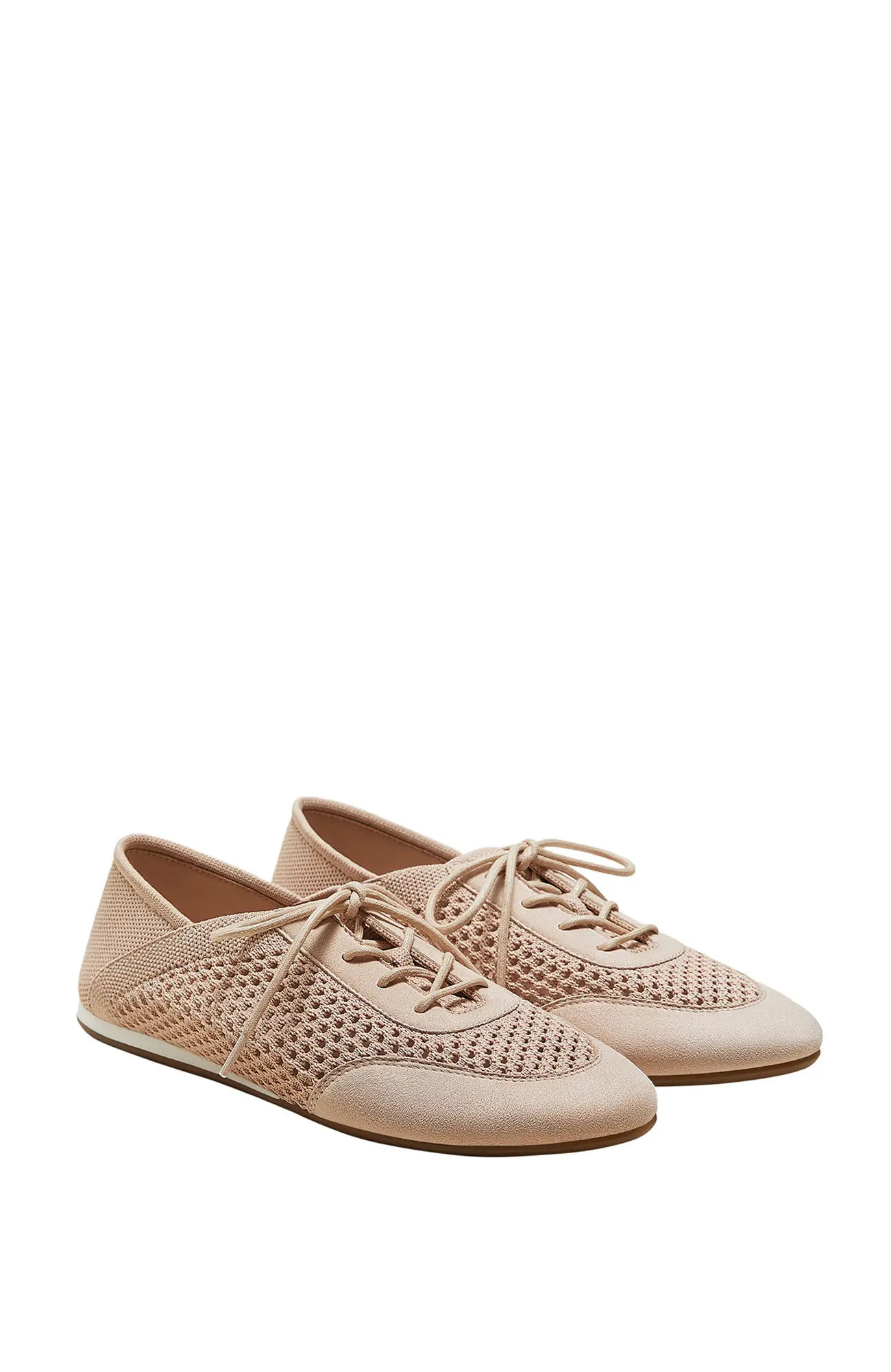 Round-Toe Lace-Up Mesh Sneakers (Women) | Nordstrom | Nordstrom