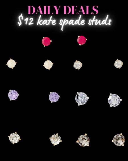   Great stocking stuffer idea! Score Kate Spade stud earrings fir $12 shipped (valued at $39) 

#LTKunder50 #LTKsalealert