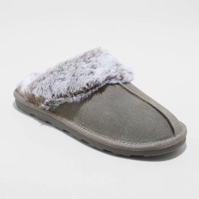 Women's Chandra Genuine Suede Leather Scuff Slippers - Stars Above™ | Target