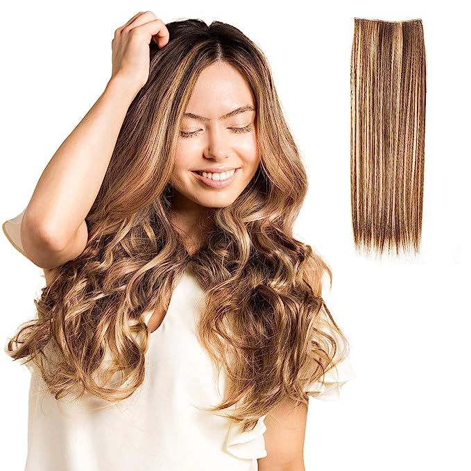 Madison Braids Women's Invisible Long Hair Extension - Natural Looking Handmade Synthetic Hair - ... | Amazon (US)