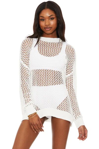 Hilary Sweater White | Beach Riot