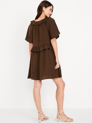 Satin Ruffle Mini Dress | Old Navy | Old Navy (US)