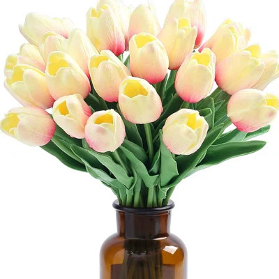 Tulips Fake Pink Artificial Flowers | Wayfair Professional