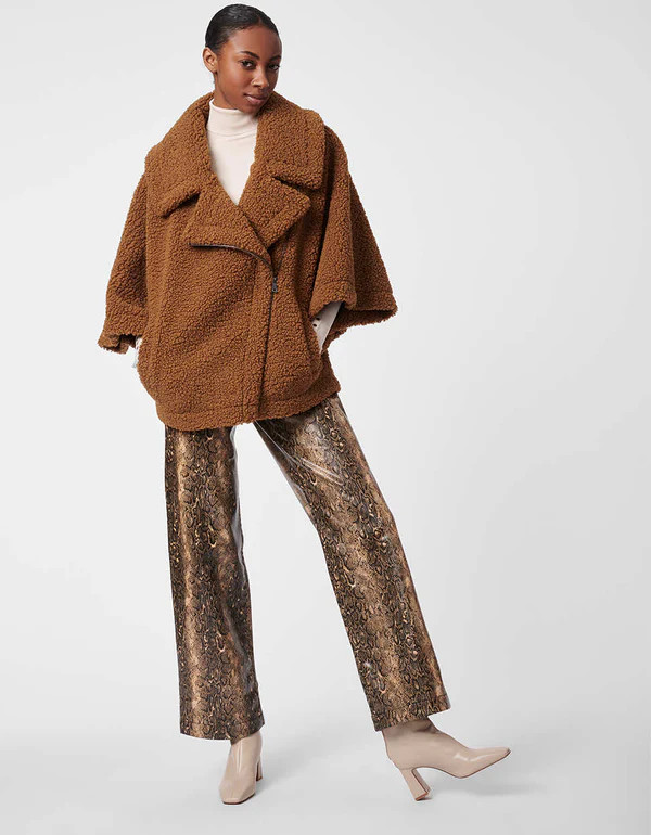 Metropolitan Asymmetric Sherpa Jacket | Bernardo Fashions