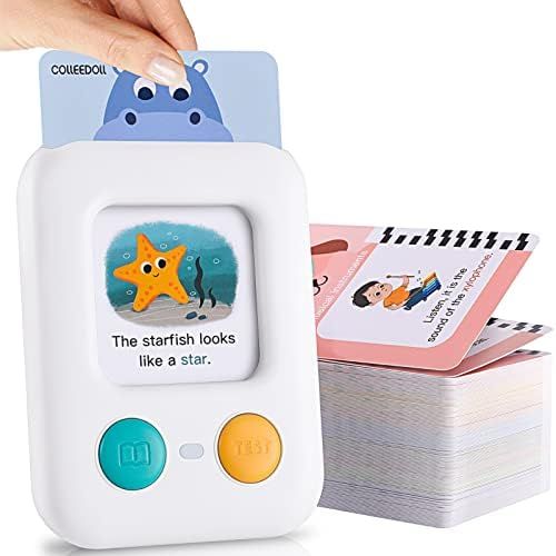 COLLEEDOLL Toddlers Talking Flash Cards Learning Educational Speech Therapy Toys 2-4 Years 120pcs Do | Amazon (US)