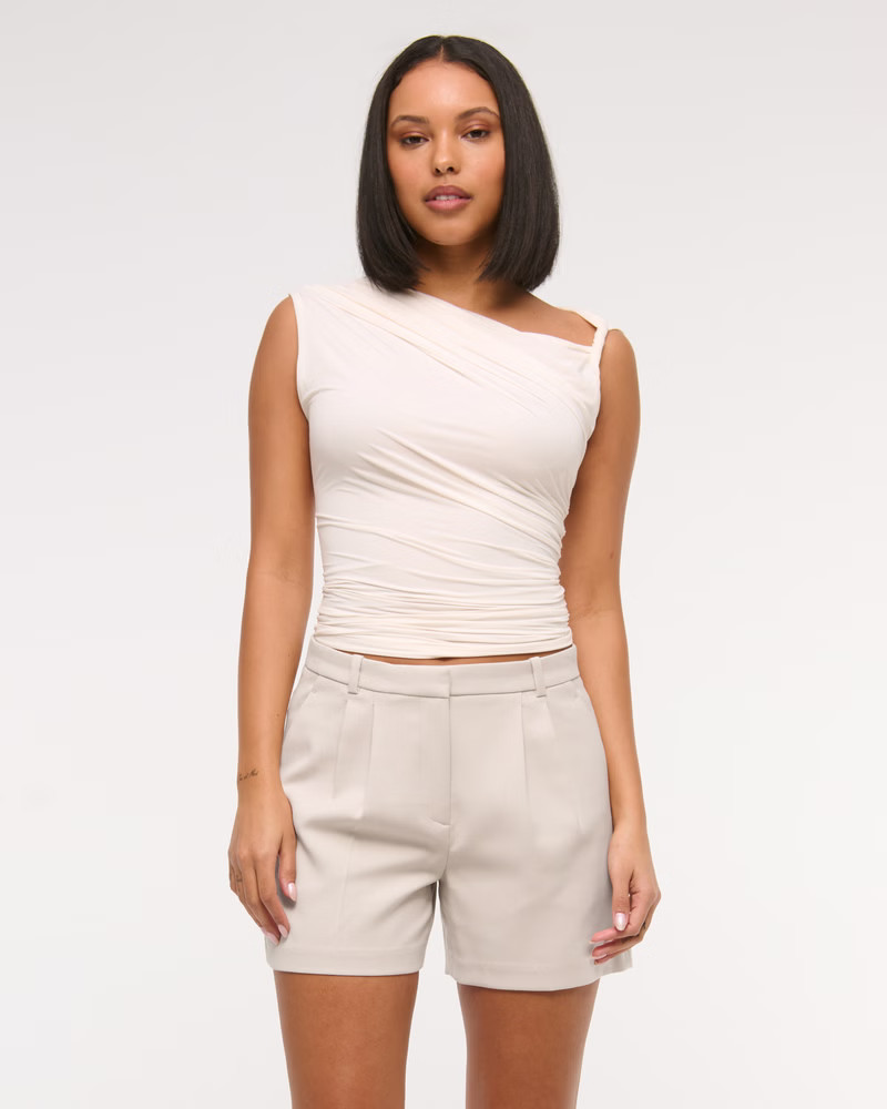 Women's A&F Sloane Low Rise Tailored Short | Women's Matching Sets | Abercrombie.com | Abercrombie & Fitch (US)
