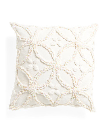 20x20 Tufted Towel Stitch Pillow | TJ Maxx