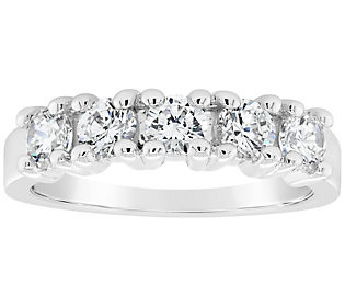 Affinity 1.00 cttw 5-Stone Diamond Band Ring, 1 4K | QVC