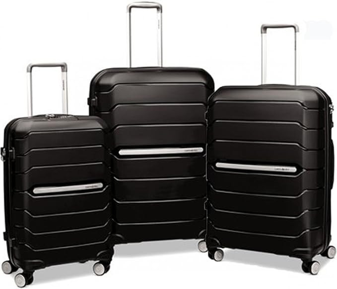 Samsonite Freeform 3 Piece Set 21|24|28 Inch Expandable Spinners (One Size, Black) | Amazon (US)