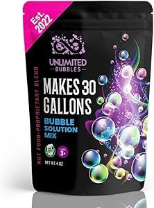 Bubble Solution Powder - Makes 30 Gallons of Non Toxic Bubbles with Dish soap and Water; Great as... | Amazon (US)