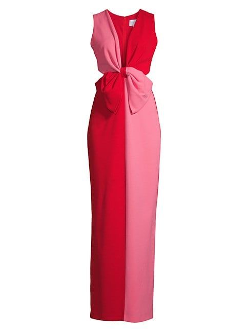 Cut-Out Bow Maxi Dress | Saks Fifth Avenue