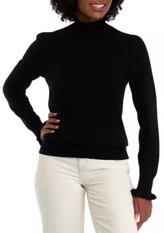 Women's Ruffle Trim Sweater | Belk