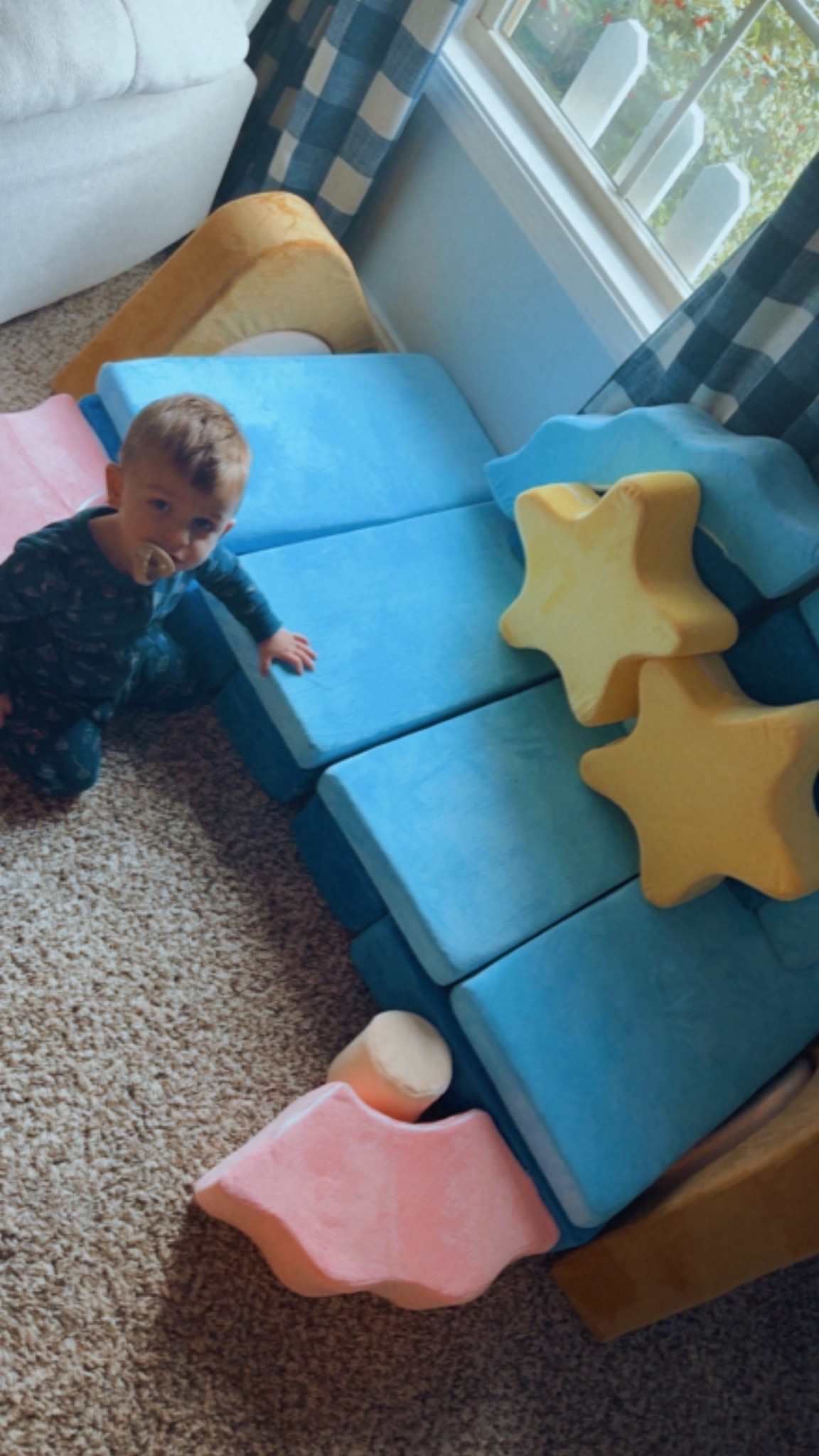 New toddler play couch for Christmas for baby boy! 🌟 exact one sold out here’s similar. 

#LTKHoliday #LTKBaby #LTKKids