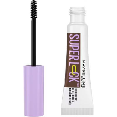 Maybelline Super Lock Brow Glue Eyebrow Gel - Deep Brown - 0.23 fl oz | Target