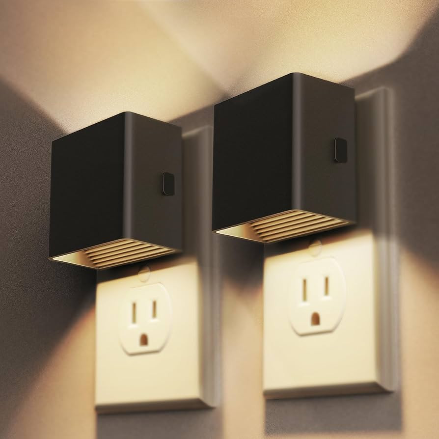 DORESshop LED Night Lights Plug into Wall [2 Pack], Plug in Nightlight, 3 Level Brightness Adjust... | Amazon (US)