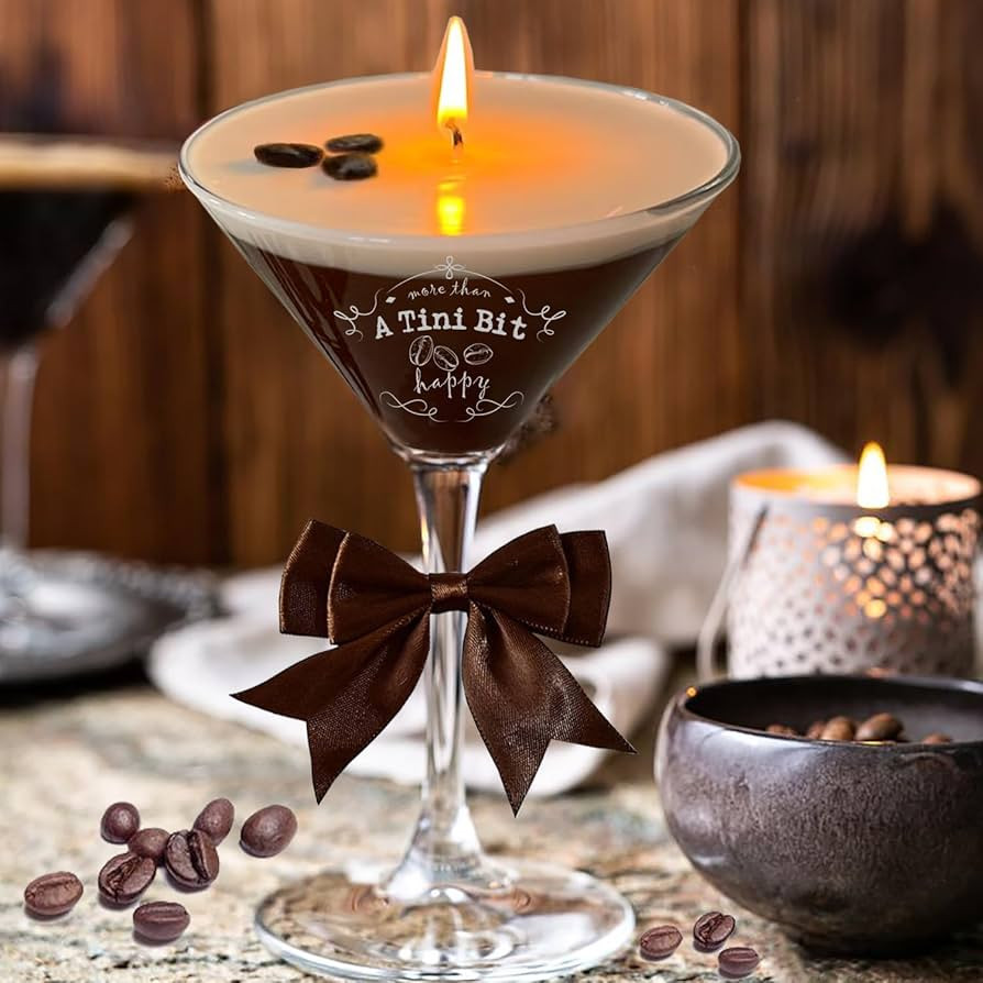 Coffee Espresso Martini Candles, Martini Coffee Candle Gifts for Women Men Birthday, Scented Cand... | Amazon (US)