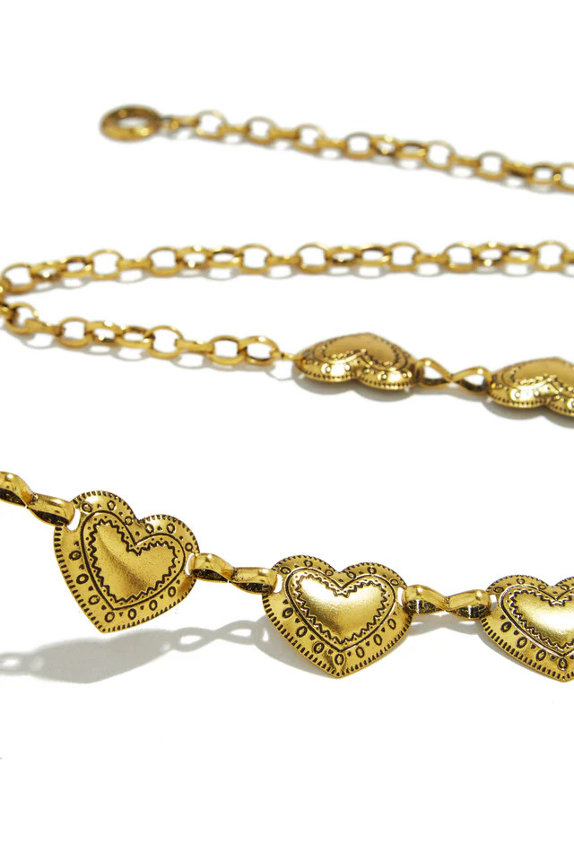 Miss Lola | Wild Love Gold Chain Belt | MISS LOLA