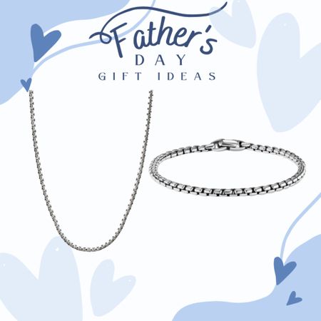 David Yurman Sterling Silver Box Chain Necklace and Bracelet 

#LTKStyleTip #LTKMens #LTKGiftGuide
