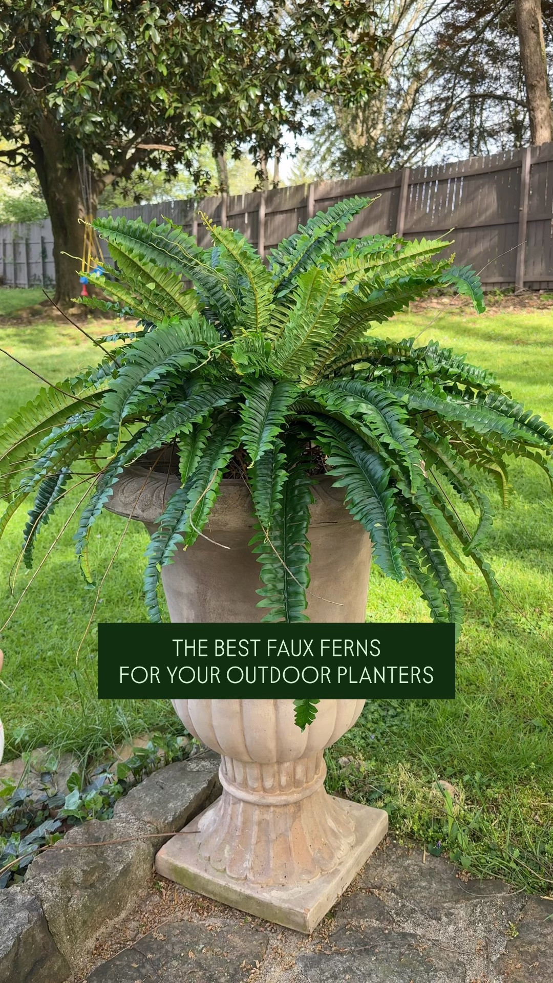 The best faux ferns for your outdoor planters!