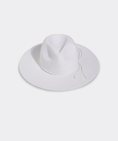 Woven Straw Wide Brim Fedora | vineyard vines