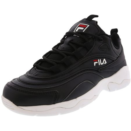 Fila Women's Ray Black / Red White Ankle-High Sneaker - 8.5M | Walmart (US)