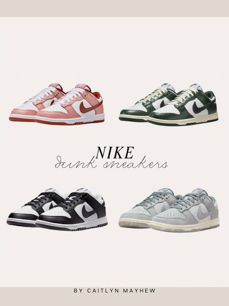 Nike dunk sneakers. Several colors. Love the pink for valentines!!

#LTKtravel #LTKGiftGuide #LTKshoecrush