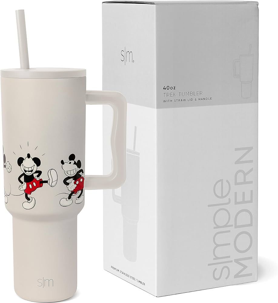 Simple Modern Disney 40 oz Tumbler with Handle and Straw Lid | Insulated Reusable Stainless Steel... | Amazon (US)