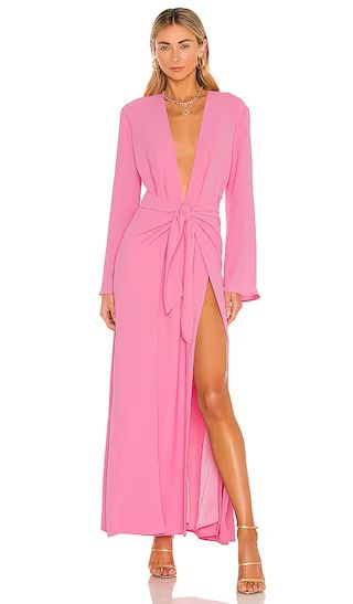 Millie Maxi Dress in Hot Pink | Revolve Clothing (Global)